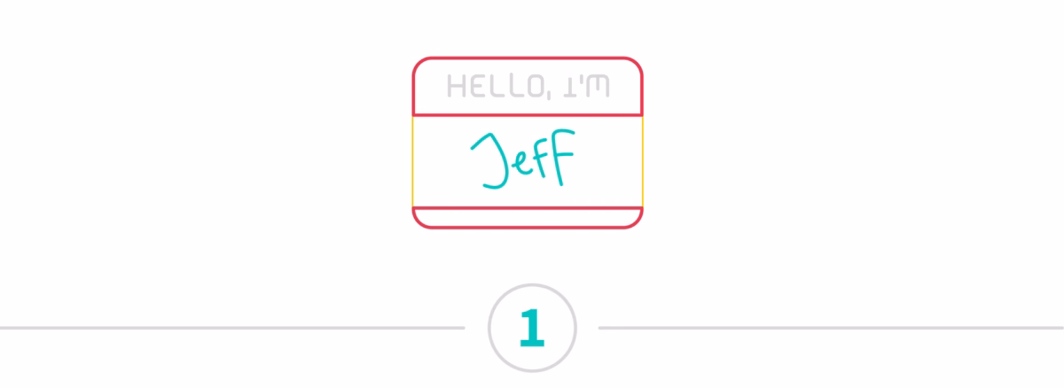 Icon of a name tag