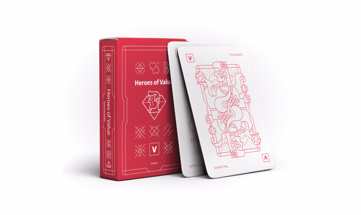 Card deck and cards Heroes of Value
