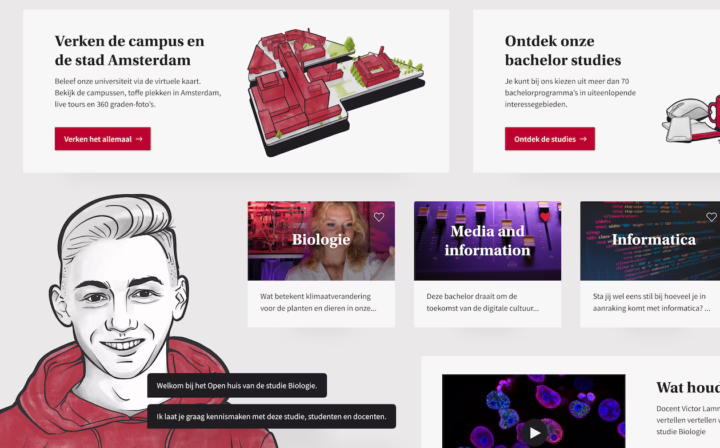 Digitaal open huis van Universiteit van Amsterdam